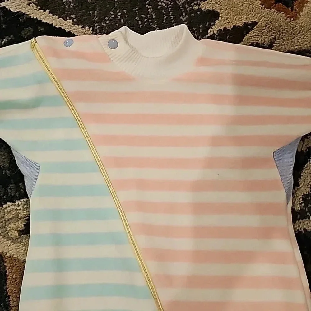 Little me long Sleeve Strips bodysuit